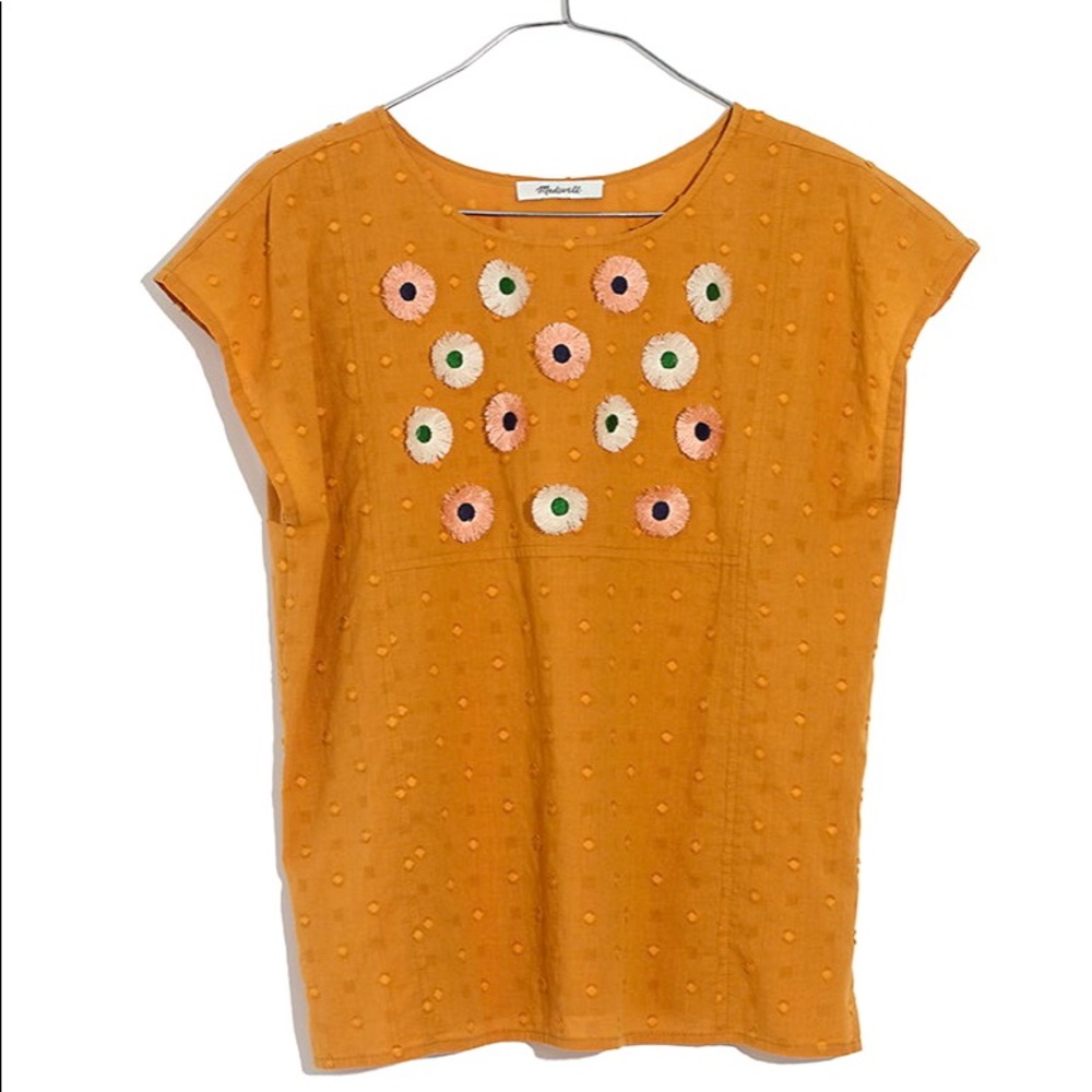 MADEWELL— Tasseled Floral Top